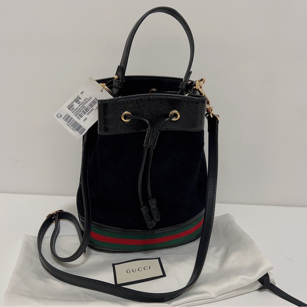 BNWT* Gucci Ophidia Small Suede Bucket Bag